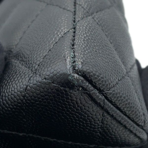 シャネル チェーンショルダーバッグ マトラッセ バニティ ココマーク キャビアスキン AP4385 CHANEL ヴァニティ 黒