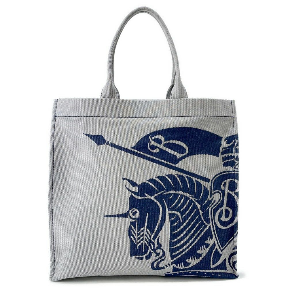 バーバリー トートバッグ EKD スクエアトート キャンバス 8080749 BURBERRY グレー