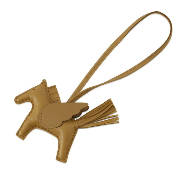 エルメス バッグチャーム ロデオPM ペガサス セサミ ラムスキン B刻印 HERMES チャーム