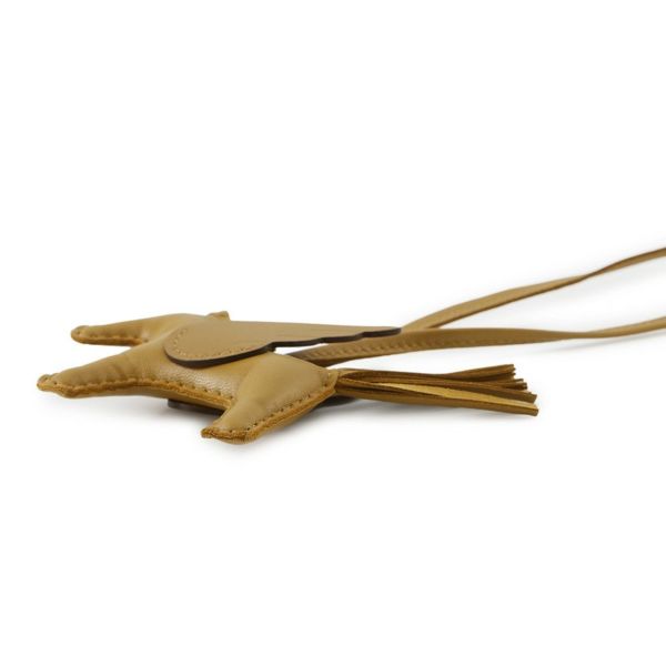 エルメス バッグチャーム ロデオPM ペガサス セサミ ラムスキン B刻印 HERMES チャーム