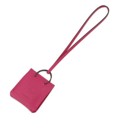 エルメス カードケース ドゴン ローズパープル/シルバー金具 エべ