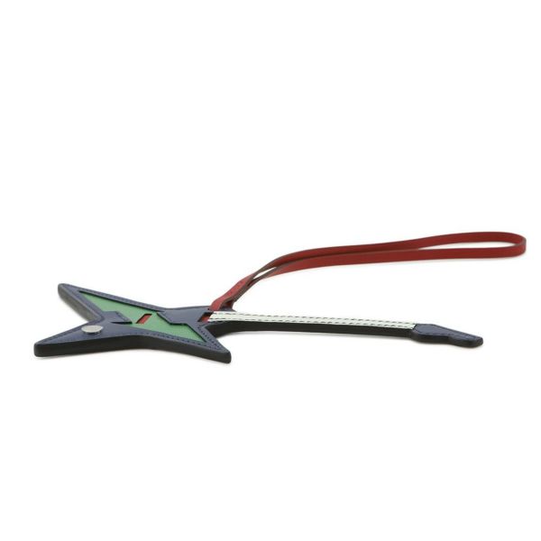 エルメス ロックチャーム ブルーサフィール/バンブー/ヴェールフィズ/ルージュピマン/シルバー金具 タデラクト/タデラクト/シャムキラ B刻印