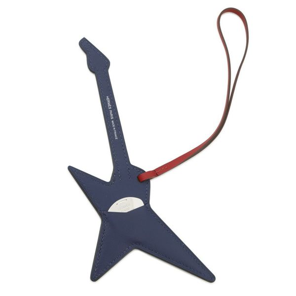 エルメス ロックチャーム ブルーサフィール/バンブー/ヴェールフィズ/ルージュピマン/シルバー金具 タデラクト/タデラクト/シャムキラ B刻印