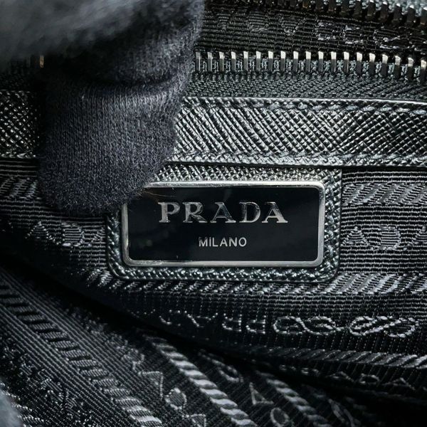 プラダ ショルダーバッグ Re-Nylon トライアングルロゴ 2VH118 PRADA 黒