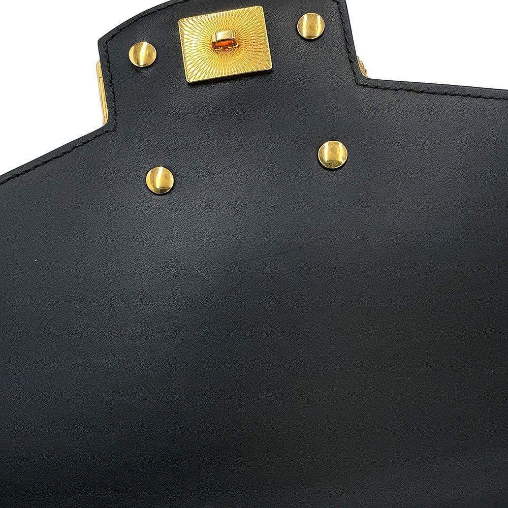 ドルチェ＆ガッバーナ ハンドバッグ DG アモーレ カーフレザー DOLCE&GABBANA 2way 黒