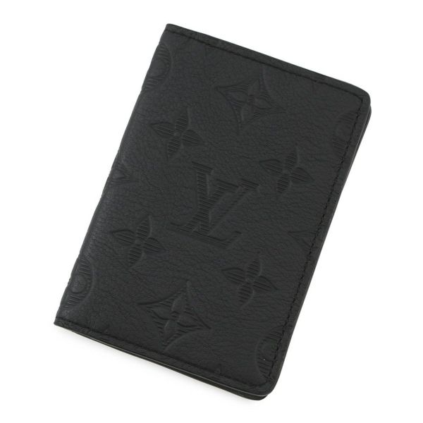 ルイヴィトン カードケース モノグラム・トリヨン オーガナイザー・ドゥ ポッシュ M69044 メンズ 名刺入れ パスケース 黒 ブラック