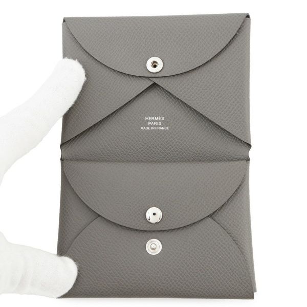 エルメス コインケース カルヴィ デュオ エタン/シルバー金具 エプソン K刻印 財布