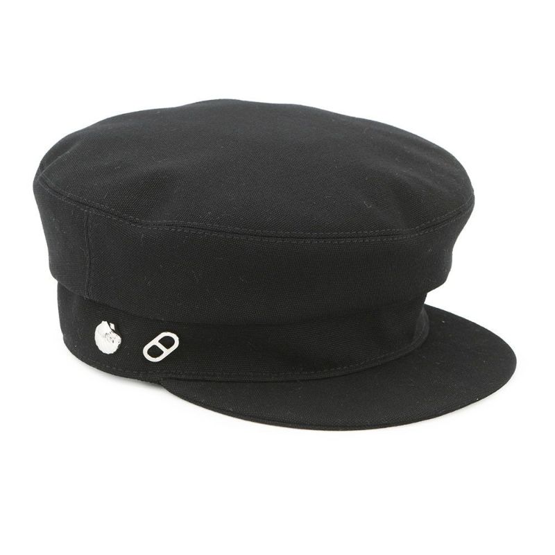 エルメス キャスケット ジュリエッタ・シーシェル コットン レディースサイズ57 HERMES 黒