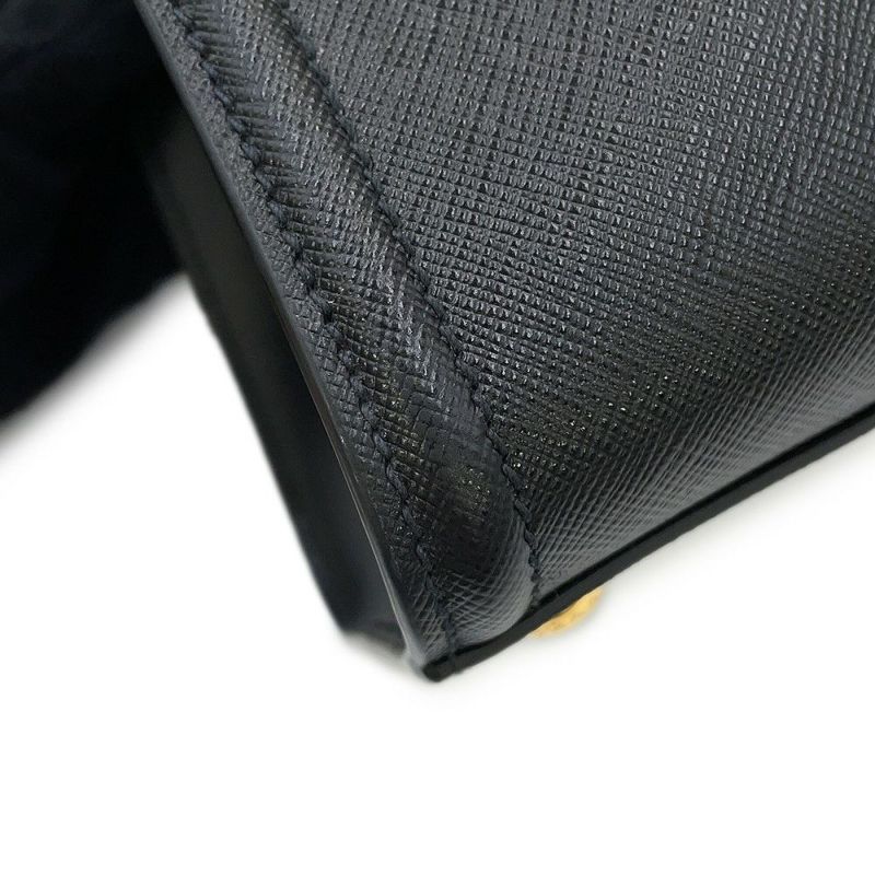 プラダ トートバッグ サフィアーノレザー 1BA227 PRADA 2way 黒