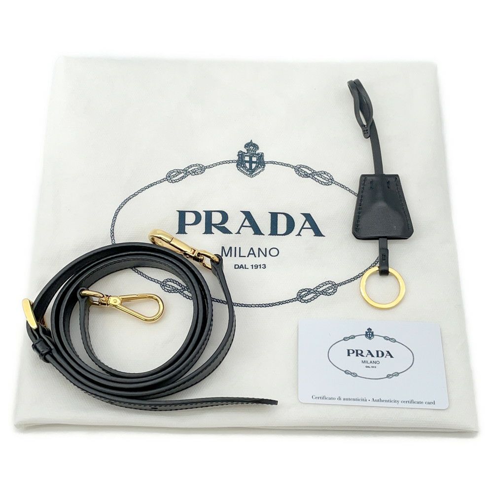 プラダ トートバッグ サフィアーノレザー 1BA227 PRADA 2way 黒