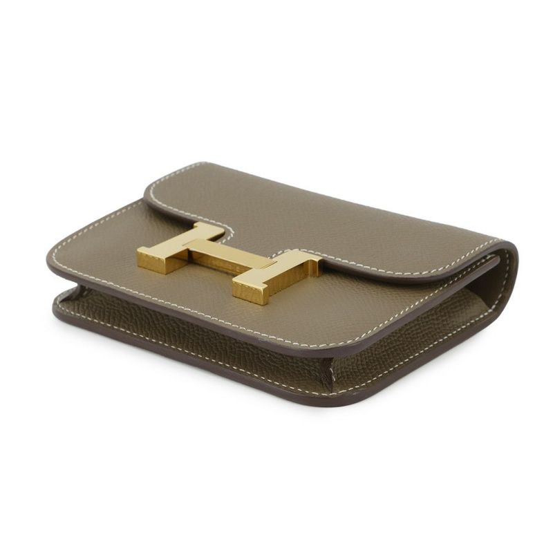 エルメス 財布 コンスタンス スリム エトゥープ/ゴールド金具 エプソン B刻印 HERMES 財布