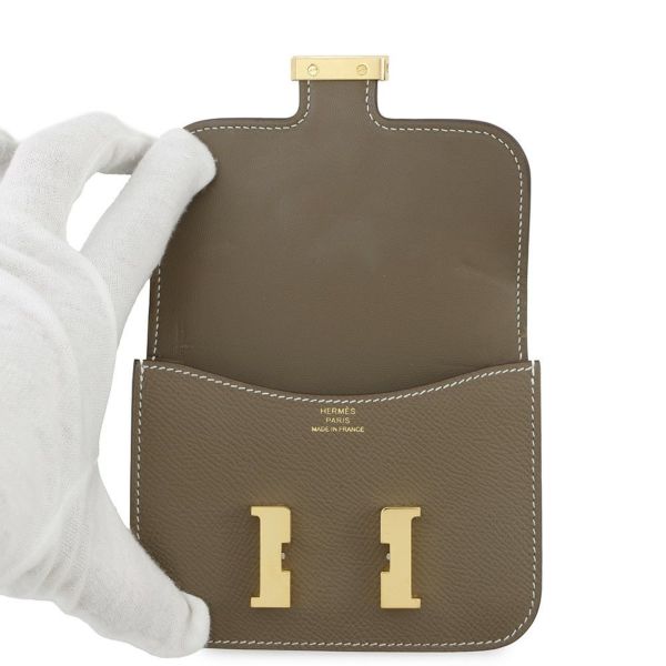 エルメス 財布 コンスタンス スリム エトゥープ/ゴールド金具 エプソン B刻印 HERMES 財布