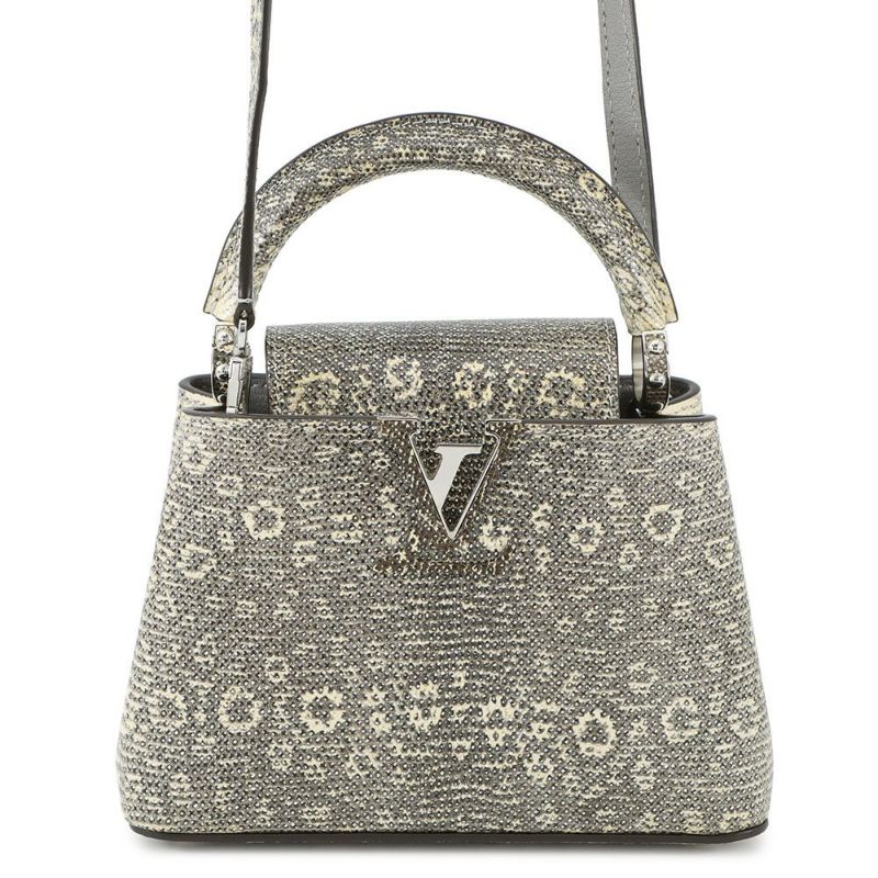 ルイヴィトン ハンドバッグ リザード カプシーヌ MINI N92997 LOUIS VUITTON ヴィトン バッグ 2way ショルダーバッグ