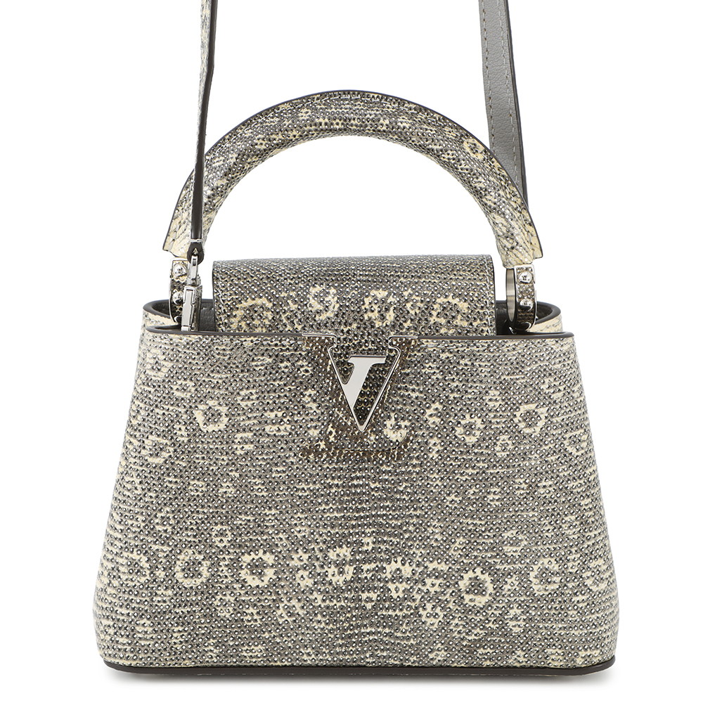 ルイヴィトン ハンドバッグ リザード カプシーヌ MINI N92997 LOUIS VUITTON ヴィトン バッグ 2way ショルダーバッグ