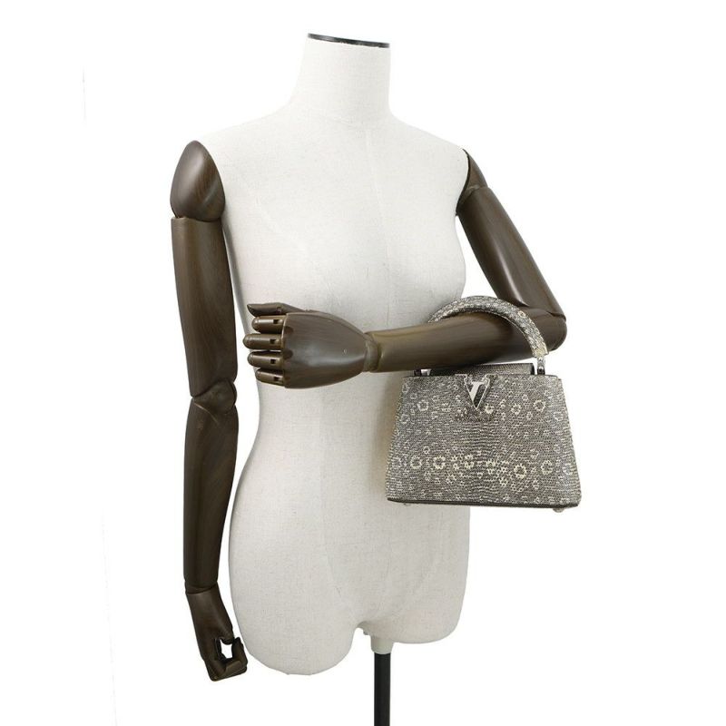 ルイヴィトン ハンドバッグ リザード カプシーヌ MINI N92997 LOUIS VUITTON ヴィトン バッグ 2way ショルダーバッグ