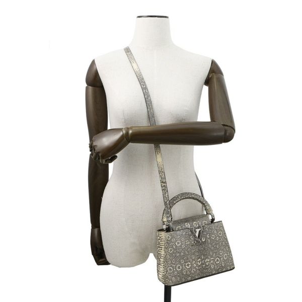 ルイヴィトン ハンドバッグ リザード カプシーヌ MINI N92997 LOUIS VUITTON ヴィトン バッグ 2way ショルダーバッグ