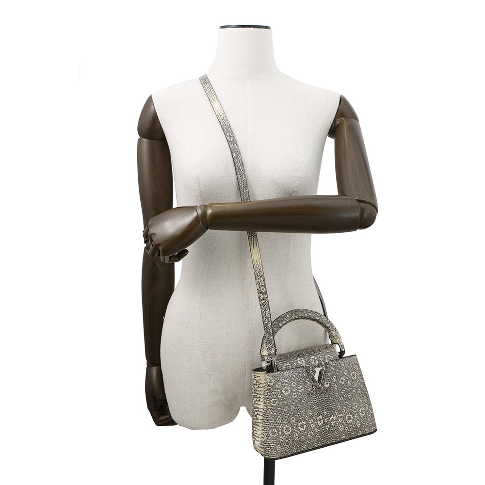 ルイヴィトン ハンドバッグ リザード カプシーヌ MINI N92997 LOUIS VUITTON ヴィトン バッグ 2way ショルダーバッグ