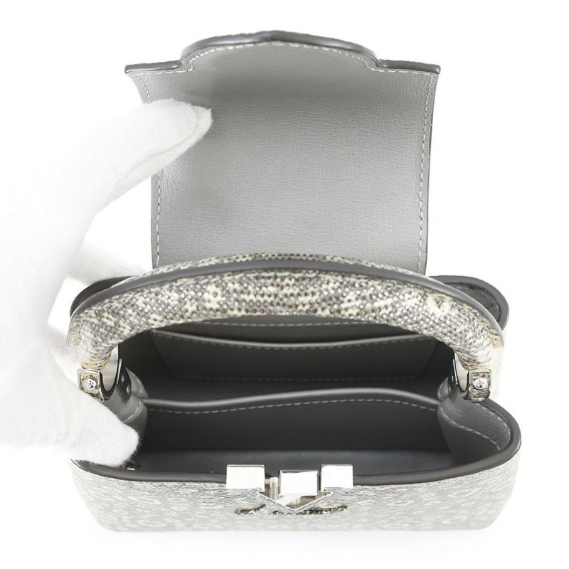 ルイヴィトン ハンドバッグ リザード カプシーヌ MINI N92997 LOUIS VUITTON ヴィトン バッグ 2way ショルダーバッグ