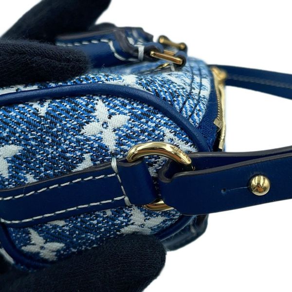 ルイヴィトン バッグチャーム モノグラム・デニム ビジューサック・マイクロ スピーディ M00546 キーホルダー