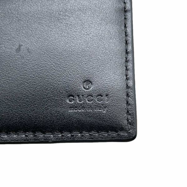 グッチ 二つ折り財布 GGエンボス レザー 676656 GUCCI 財布 マネークリップ 黒