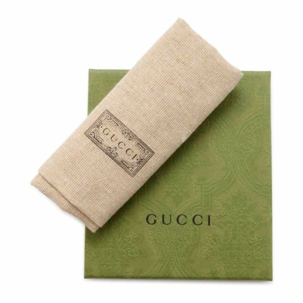 グッチ 二つ折り財布 GGエンボス レザー 676656 GUCCI 財布 マネークリップ 黒