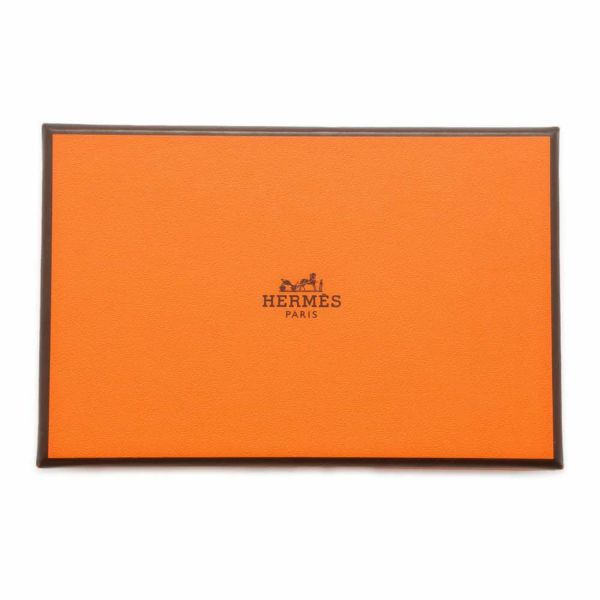 エルメス カードケース カルヴィ ゴールド エプソン W刻印 HERMES 名刺入れ