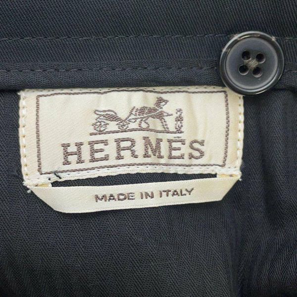 エルメス パンツ コットン メンズサイズ44 HERMES ボトムス 黒