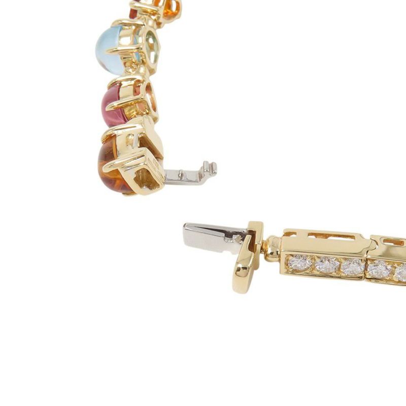 ブルガリ ブレスレット アレグラ ダイヤモンド/マルチストーン K18YGイエローゴールド BVLGARI ジュエリー