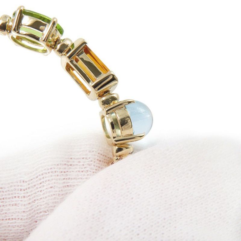 ブルガリ ブレスレット アレグラ ダイヤモンド/マルチストーン K18YGイエローゴールド BVLGARI ジュエリー