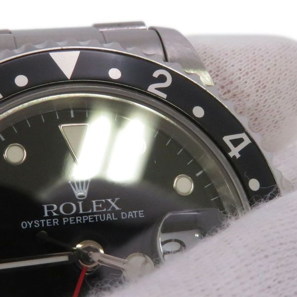 ロレックス GMTマスター2 デイト T番 16710 ROLEX 腕時計 ウォッチ ブラック文字盤