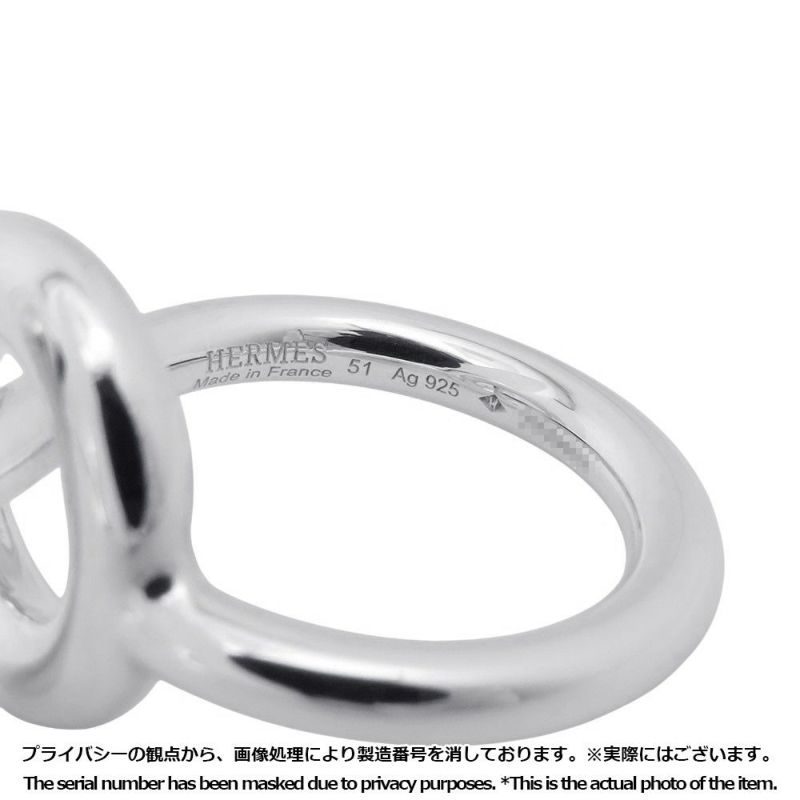 エルメス リング エシャペ MM Echapee SV925シルバー リングサイズ51 HERMES ジュエリー 指輪