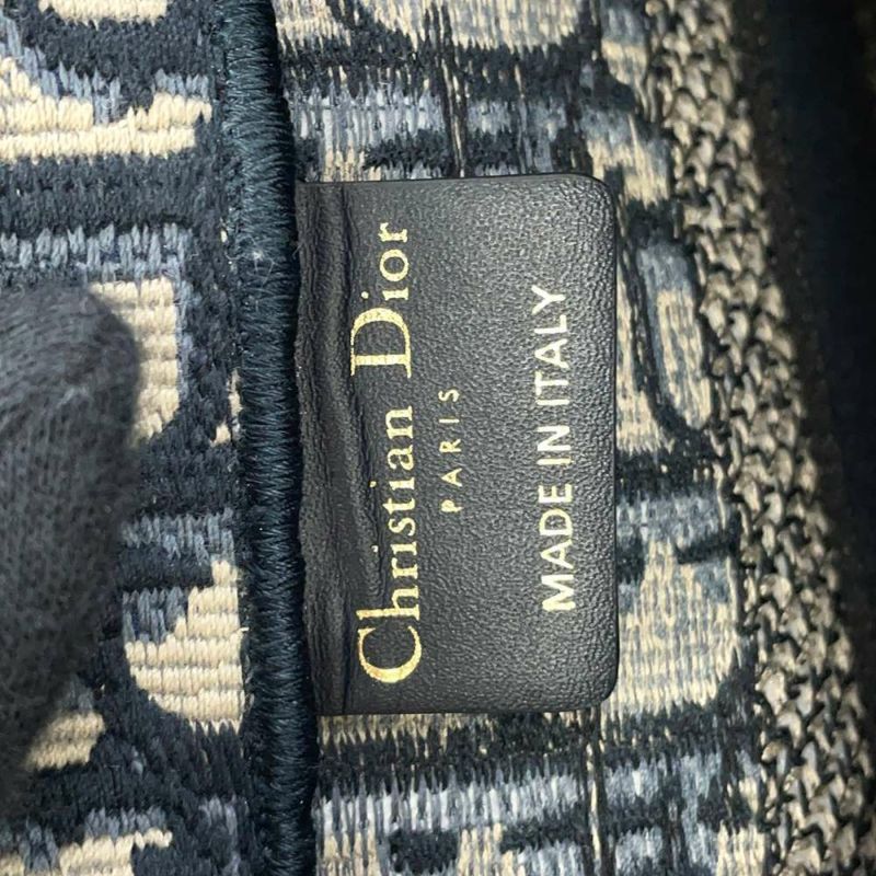 クリスチャン・ディオール トートバッグ オブリーク ブックトート スモール キャンバス M1265ZRIW トロッター