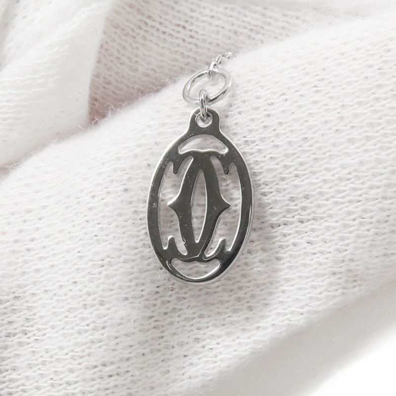 カルティエ ネックレス ダムール ネックレス ダイヤモンド 中石0.19ct K18WGホワイトゴールド N7406700 ペンダント GIA鑑定書付き