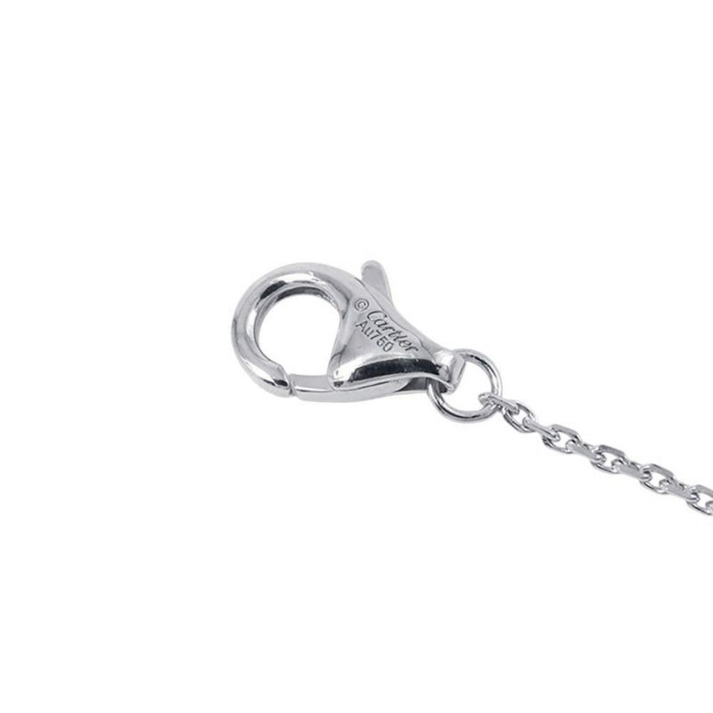 カルティエ ネックレス ダムール ネックレス ダイヤモンド 中石0.19ct K18WGホワイトゴールド N7406700 ペンダント GIA鑑定書付き