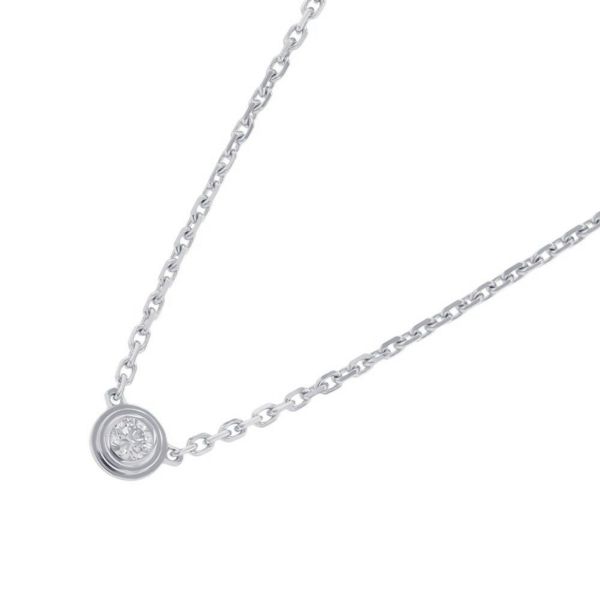 カルティエ ネックレス ダムール XS ダイヤモンド 1P 計0.04ct K18WGホワイトゴールド B7224515 Cartier ペンダント