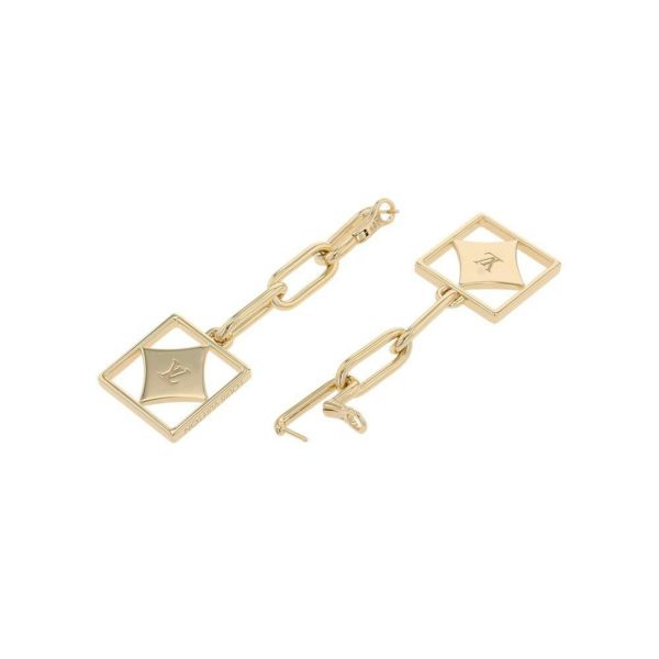 ルイヴィトン ピアス ブックル ドレイユ B ブロッサム ダイヤモンド/マザーオブパール K18YGイエローゴールド Q96790 LOUIS VUITTON