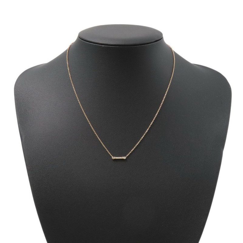 ティファニー ネックレス フルール ド リス ステム ダイヤモンド 6P K18PGピンクゴールド Tiffany&Co. ペンダント