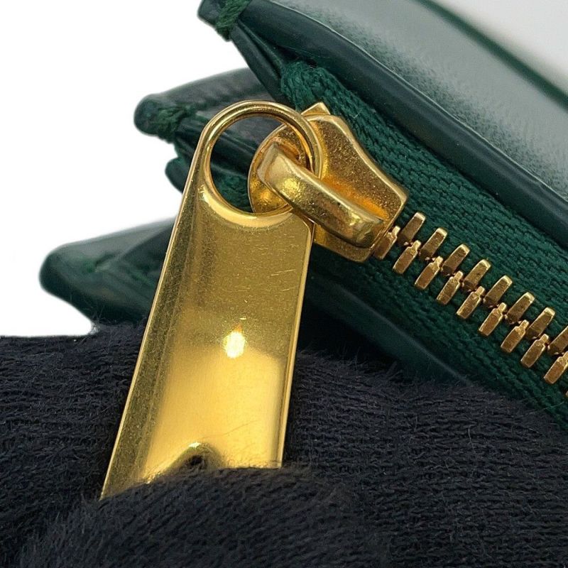 ボッテガヴェネタ 二つ折り財布 マキシイントレチャート スモール カセット カーフレザー 706010 BOTTEGA VENETA