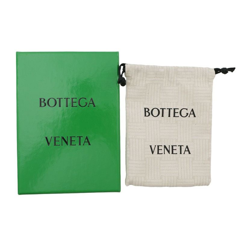 ボッテガヴェネタ 二つ折り財布 マキシイントレチャート スモール カセット カーフレザー 706010 BOTTEGA VENETA