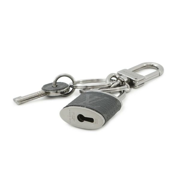 ルイヴィトン キーホルダー モノグラム・エクリプス ポルトクレ・パドロック＆キー M61951 LOUIS VUITTON 黒 ブラック