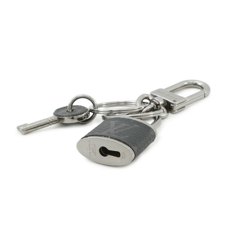 ルイヴィトン キーホルダー モノグラム・エクリプス ポルトクレ・パドロック＆キー M61951 LOUIS VUITTON 黒 ブラック