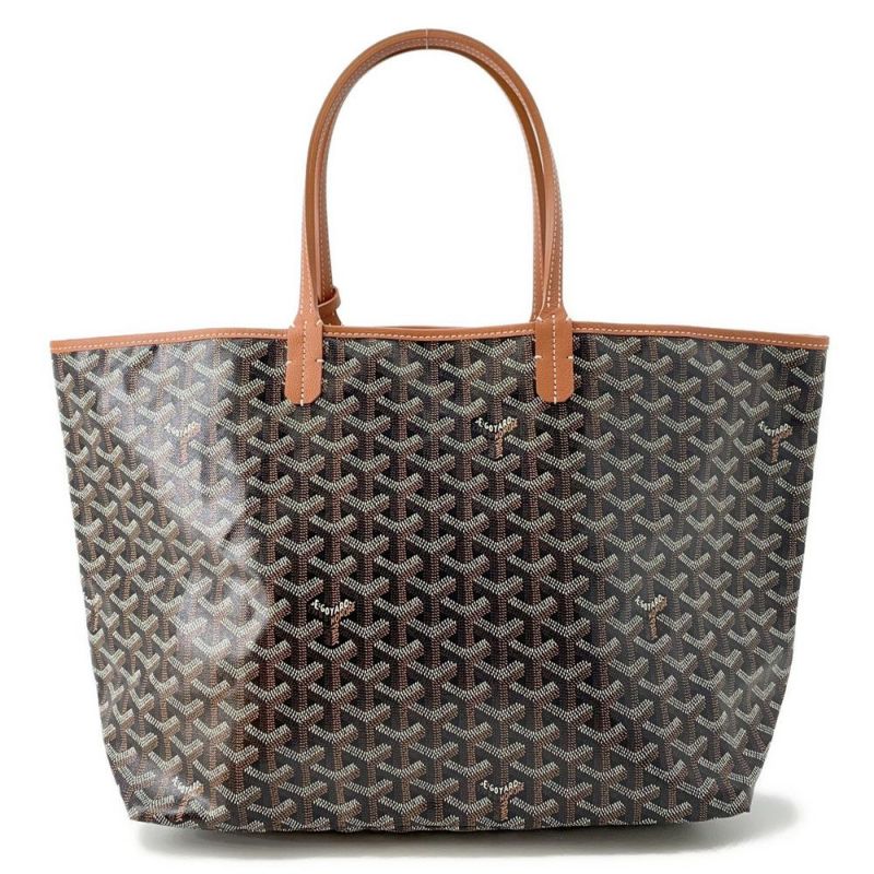 ゴヤール トートバッグ サンルイPM PVC/レザー STLOUIPMLTY01CL03P GOYARD ポーチ付き 黒