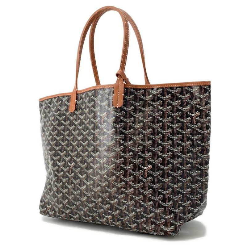 ゴヤール トートバッグ サンルイPM PVC/レザー STLOUIPMLTY01CL03P GOYARD ポーチ付き 黒