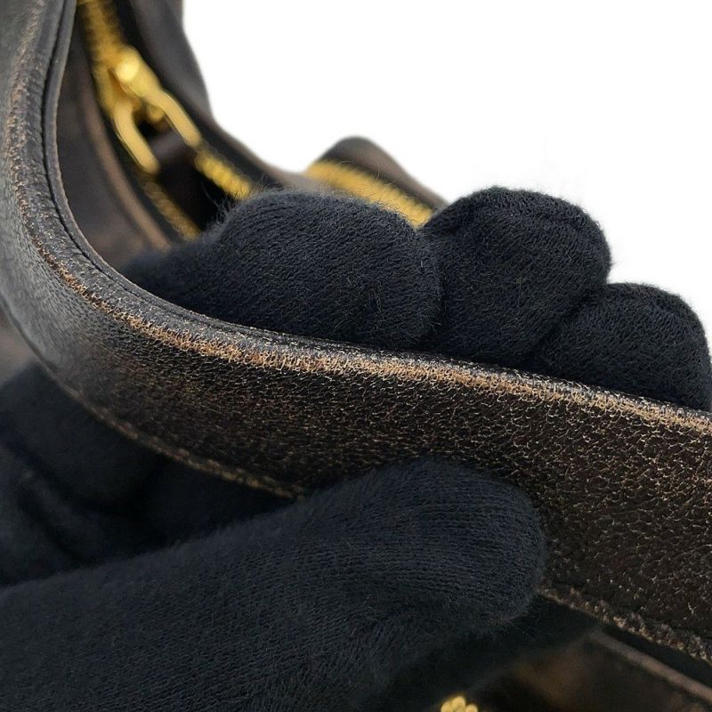 ミュウミュウ ハンドバッグ ポケット ヴィンテージ加工ナッパレザー 5BC188 MIUMIU