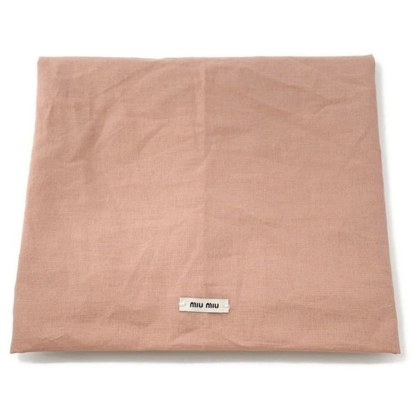 ミュウミュウ ハンドバッグ ポケット ヴィンテージ加工ナッパレザー 5BC188 MIUMIU