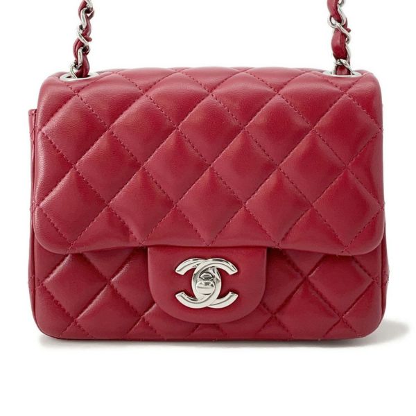 シャネル チェーンショルダーバッグ ミニマトラッセ ココマーク ラムスキン A35200 CHANEL ミニマト