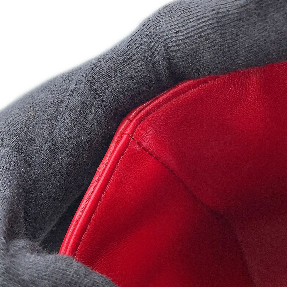 シャネル チェーンショルダーバッグ ミニマトラッセ ココマーク ラムスキン A35200 CHANEL ミニマト