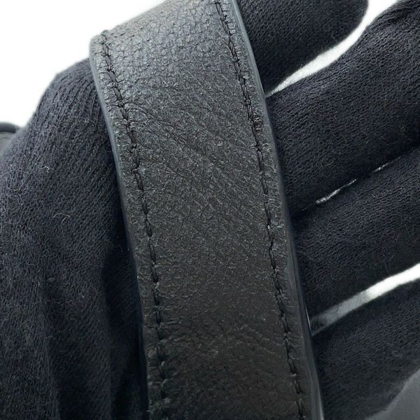 プラダ ハンドバッグ ロゴ ミニバッグ レザー 1BA349 PRADA 黒