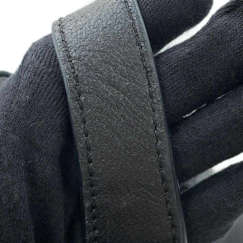 プラダ ハンドバッグ ロゴ ミニバッグ レザー 1BA349 PRADA 黒