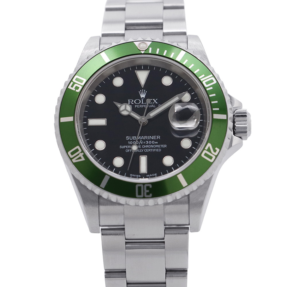 ロレックス サブマリーナ デイト F番 16610LV ROLEX 腕時計 ウォッチ 黒文字盤